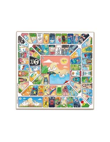 TABLERO PARCHIS 6 + OCA CON ACCESORIOS