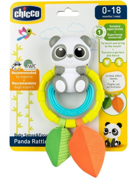 Chicco Sonajero Oso Panda, Mordedor