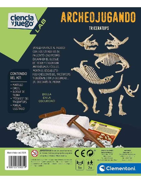 ARQUEOJUGANDO -  TRICERATOPS FLUORESCENT