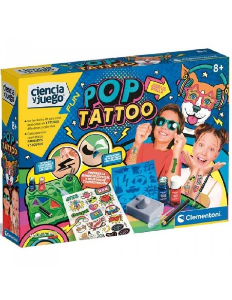 CLEMENTONI POP TATTOO CIENCIA Y JUEGO