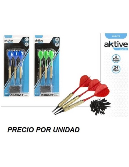BLISTER 3 DARDOS + 24 PUNTAS 3/S - AKTIV
