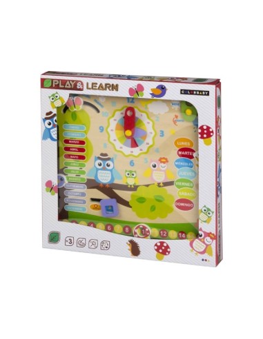 JUEGO EDUCATIVO MADERA BUHOS +3A ESPAÑOL