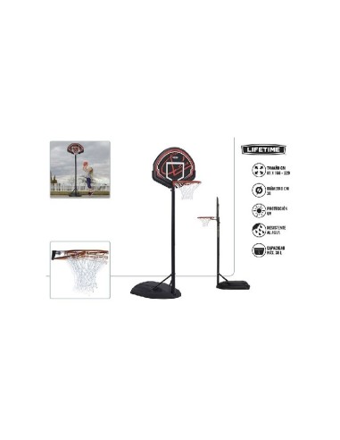 LIFETIME CANASTA BASKET PORT. AJUSTABLE