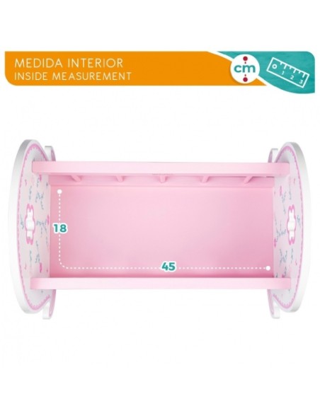 CUNA DE MADERA PARA MUÑECAS - WOOMAX