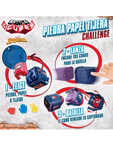 SPIDERMAN-BLISTER 2 BATTLE CUBES 3/S - D