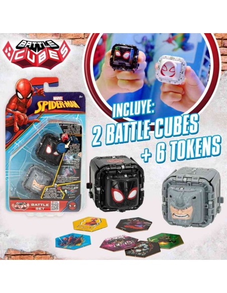 SPIDERMAN-BLISTER 2 BATTLE CUBES 3/S - D