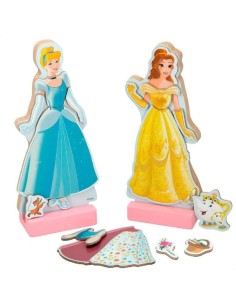 PRINCESAS VESTIDOS DE MADERA MAGNETICOS  2
