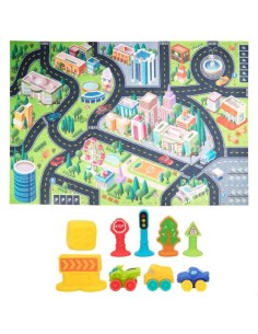 C`BABY- MANTA CIUDAD C/3 COCHES PULL BAC