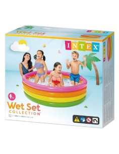 PISCINA CIRCULAR HINCHABLE 4TUBOS COLORE