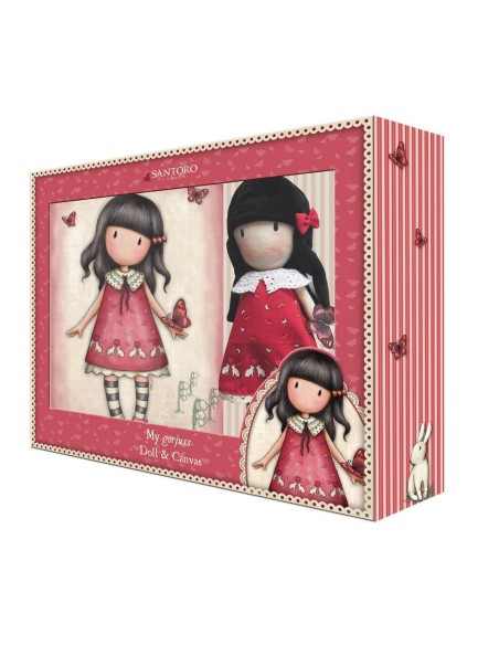 SET REGALO GORJUSS MUÑECA Y LIENZO TIME 