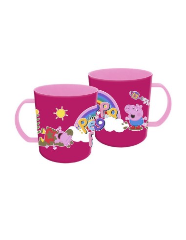 TAZA PLASTICO MICROONDAS PEPPA PIG 400ML