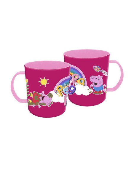 TAZA PLASTICO MICROONDAS PEPPA PIG 400ML