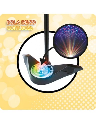 MICROFONO DE KARAOKE DE PIE DISCO