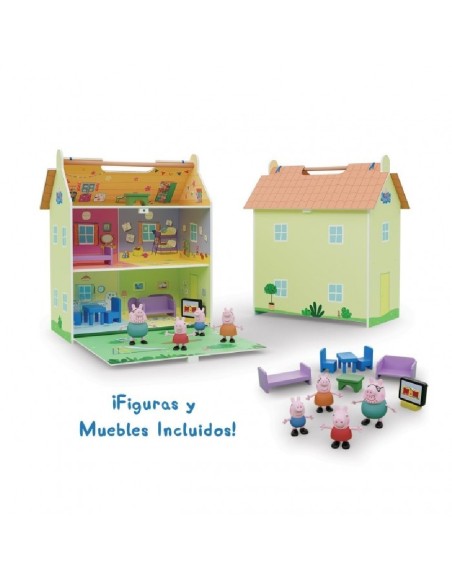 Peppa Pig: Casa De Madera Con 4 Personaj
