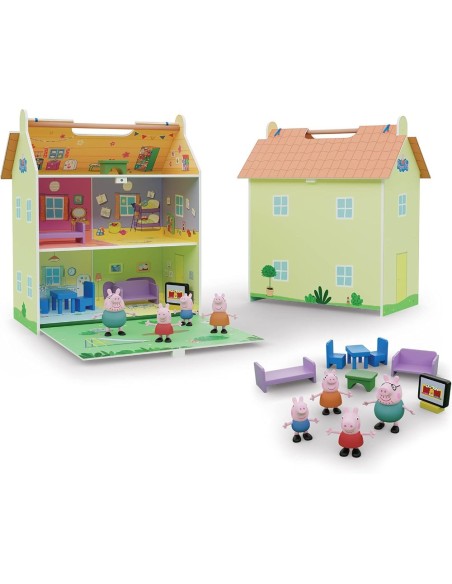Peppa Pig: Casa De Madera Con 4 Personaj