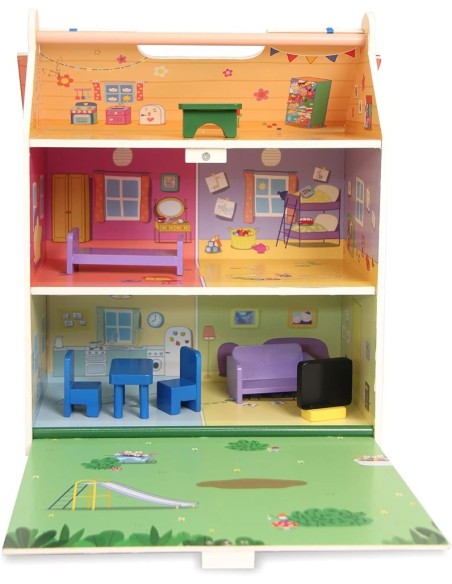 Peppa Pig: Casa De Madera Con 4 Personaj