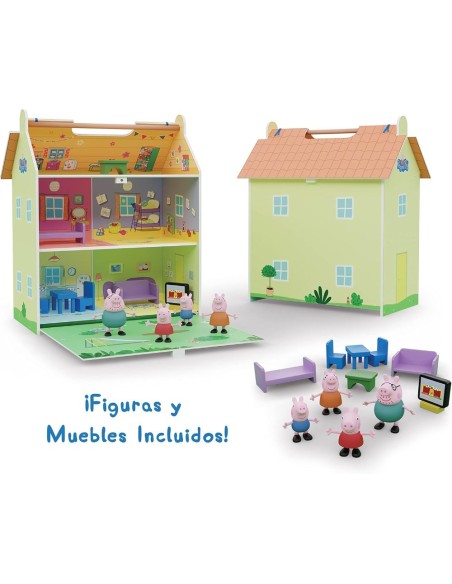 Peppa Pig: Casa De Madera Con 4 Personaj