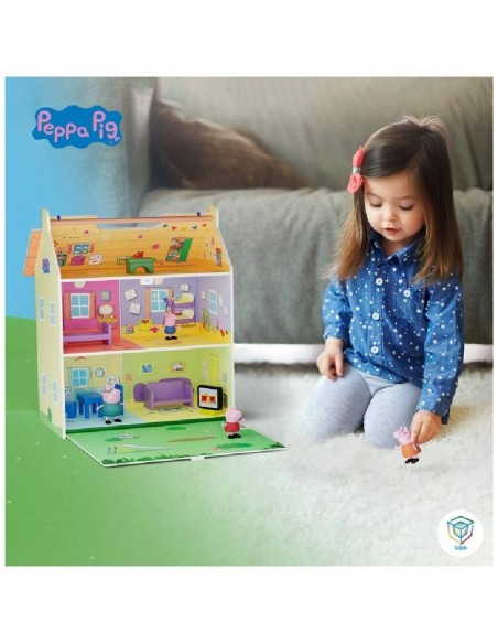 Peppa Pig: Casa De Madera Con 4 Personaj