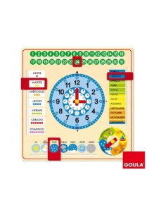RELOJ CALENDARIO ESCOLAR CASTELLANO