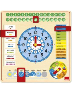 RELOJ CALENDARIO ESCOLAR CASTELLANO 2