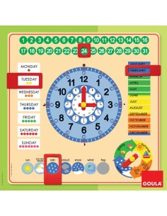 RELOJ CALENDARIO ESCOLAR EN INGLES 2