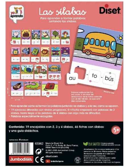 JUEGO EDUCATIVO LAS SILABAS - YO APRENDO