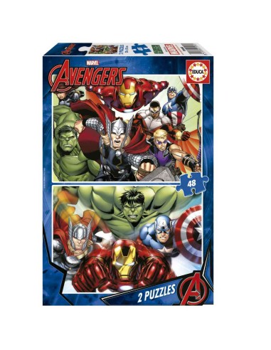 PUZZLES AVENGERS 2 X 48 PZAS