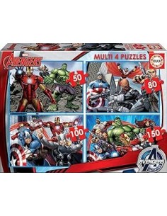 Multi 4 Puzzles 50-80-100-150 Avengers 2