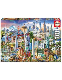 PUZZLE 1500 SIMBOLOS DE NORTE-AMERICA