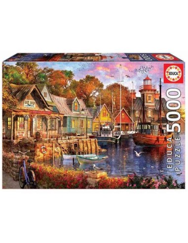 PUZZLE ATARDECER EN EL PUERTO DE 5000 PI