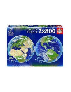 PUZZLE REDONDO 2X800 PZAS PLANETA TIERRA