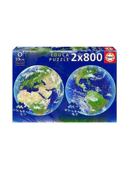 PUZZLE REDONDO 2X800 PZAS PLANETA TIERRA