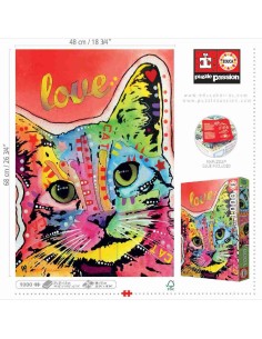 Puzzle 1000 tilt cat love, dean russo