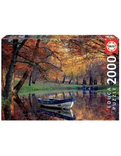PUZZLE 2000 BARCA EN EL LAGO