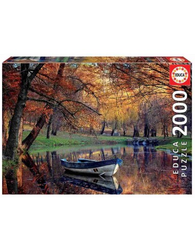 PUZZLE 2000 BARCA EN EL LAGO