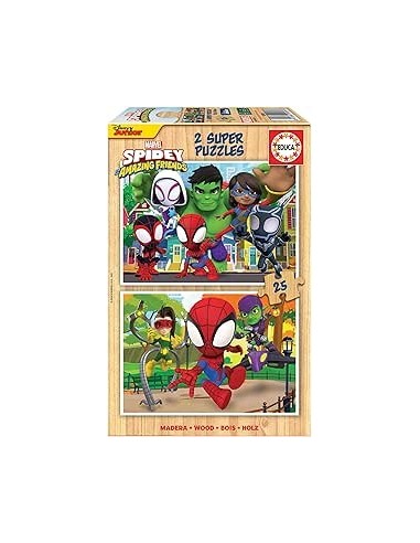 2X25 Spidey & His Amazing Friends Madera