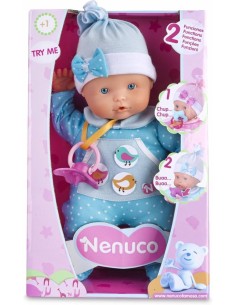 NENUCO AZUL LLORON BLANDITO 2 FUN. 30 CM
