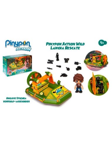 PINYPON ACTION WILD LANCHA RESCATE