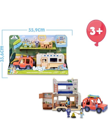BLUEY - SET FAMILY CRUISER + CAMPERVAN