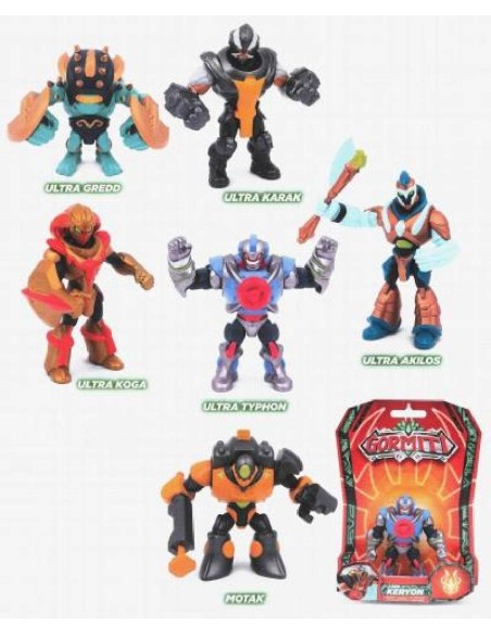 GORMITI S2 - BLISTER FIGURAS 8 CM - 12 M