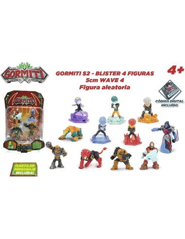GORMITI S2 - BLISTER 4 FIGURAS 5 CM - WA