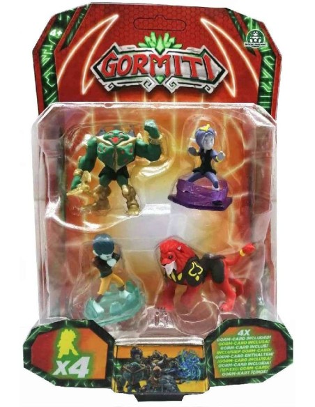 GORMITI S2 - BLISTER 4 FIGURAS 5 CM - WA