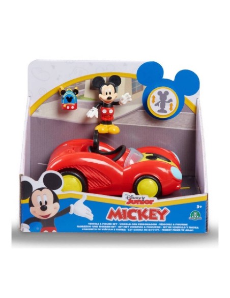 MICKEY FIGURA ARTICULADA + VEHICULO