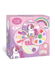 MAQUILLAJE TRES PISOS UNICORNIO