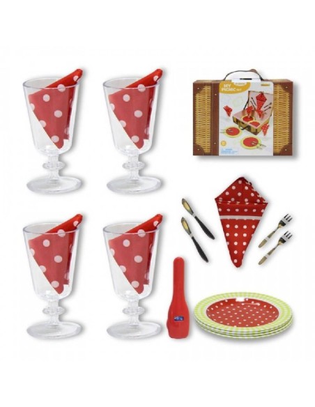 SET DE PICNIC 21 EN MALETIN PIEZAS