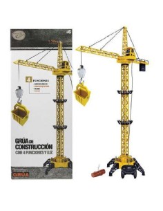 GRUA CONSTRUCCION CONTROL REMOTO CON LUZ