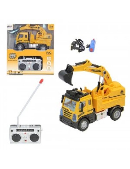 CAMION GRUA R/C 1:64 CARGADOR USB