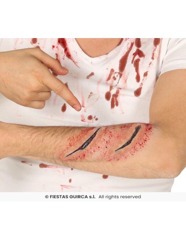 SET 4 CICATRICES LATEX CON CINTA ADHESIV