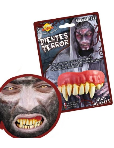 DIENTES MONSTRUO CON PASTA TERMOPLASTICA