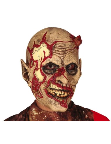 MASCARA ZOMBIE CON ESTACA LATEX